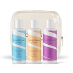 Bouclème Travel Kit Waves - Ultimate Haircare Travel Set to Protect and Nourish Waves - Cleanser, Conditioner & Super Hold Styler - Vegan, Naturally Derived Ingredients, Cruelty Free, 300ml