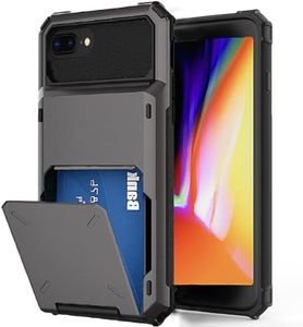 for iPhone 8 Plus Case,iPhone 7 Plus case,iPhone 6s Plus case, iPhone 6 Plus case with Card Holder[Store 5 Cards]Wallet Case, Hidden Card Slot Heavy Dual Layer for iPhone 6 Plus/6s Plus/7 Plus/8 Plus