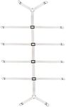 Eopocdor Bed Sheet Straps Adjustable, Mattress Holder,Elastic Bed Sheet Clips with Metal Clip for Bed Sheet, Mattress, Or Sofa(White)