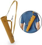 Scorpion Archery Back Arrow Quiver - Genuine Leather Arrow Case - Traditional Handmade Archery Quiver for Hunting & Target Practicing - Adjustable Lightweight & Comfortable Cow Leather) (Cognac)