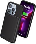 [8200mAh] Battery Case for iPhone 13 Pro Max,New Upgrade High Capacity Rechargeable Extended Battery Pack Charging Case, Protective Portable Smart Backup Charger Cover for iPhone 13 Pro Max(1 Pack)