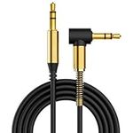 ULTRICS AUX Cable 2M, 3.5mm Right Angle Gold Plated Jack Audio Cable, Male to Male Auxiliary Cord Home Car Stereo Lead Compatible with Headphone MP3 Speaker iPhone iPad Smartphone Tablet PC Laptop