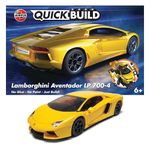 Airfix QUICKBUILD Model Car Kit - J6026 Lamborghini Aventador Yellow Car Building Kit for Kids 6+, Construction Toys for Boys & Girls, No Glue Model Making - Classic Car Gifts Plastic Model Kits