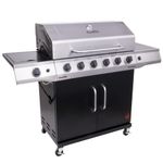 Char-Broil 463229021 Performance 6-Burner Cabinet-Style Liquid Propane Gas Grill, Stainless/Black