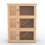 Orpington Inside-Outside Fully Assembled Hutch with Natural Finish (3ft Triple) (3ft Triple)