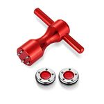 RoyMade 1Set Putter Weight Wrench Aluminium Alloy Golf Screw Wrench 5g/10g/15g/20g/25g/30g/35g/40g Putter Weight for Scotty Cameron Golf Putter Spanner (Red 5g,A Set)