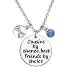 TISDA Cousin Jewelry, Cousins Chance,Best Friends Choice Necklace/Key Chain