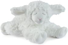 GUND Baby Sustainable Lamb Rattle, Winky Lamb Stuffed Animal, Plush Made from 100% Recycled Materials, Plush Rattle Sensory Toy for Babies, White, 7”