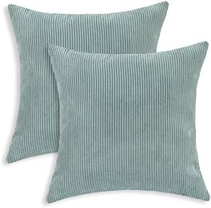 CaliTime Cojines Fundas Casos 2 Paquete Poliéster y Mezcla de poliéster Cojín Throw Almohada Protector Conchas para Sofá Sofá Dormitorio Inicio Navidad Decoración (45cm x 45cm)