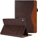 CXTCASE Case for iPad 5th/6th Generation, iPad Air/iPad Air 2 PU Leather Wallet Folio Flip Magnetic Case with Card Slot Cover for iPad 2017/2018, iPad Air 1 / iPad Air 2, iPad Pro 9.7 Inch Brown