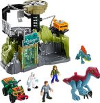 Fisher-Price Imaginext Jurassic World Dinosaur Lab Playset with Owen Grady Maisie & Dr. Grant Figures, Therizinosaurus & Dimetrodon, Ages 3+ Years