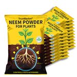 TrustBasket Neem Cake Powder Organic Fertilizer and Pest Repellent for Plants (set of 20) 450 GMS | Acts as both fungicide and nematicide | Protects plants from soil-borne pathogens