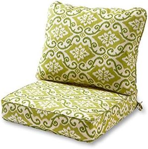 Greendale Home Fashions 2-Piece Outdoor Deep Seat Cushion Set, Avocado