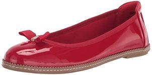 Anne Klein Women's Ember Ballet Flat, Red, 8.5