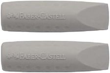 Faber Castell Grip 2001 Eraser Cap 2 Pack - Grey (Pack Of 5)