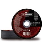 LINCONSON 5 Inch Cut Off Wheel for Metal & Stainless Steel Used On Angle Grinder (5 Inch 25 Pack, Flat)