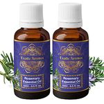 Exotic Aromas Rosemary Essential Oil for Hair Growth, for Hair Fall Control and Nourishment,Strengthens Hair & Balances Scalp 100% Natural (15 Ml+15 Ml) Pack of 2