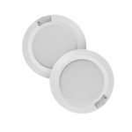 Motion Sensor Battery Ceiling Lights, 6.2inch Battery Operated Powered Ceiling Fixture Light Wireless LED Motion Activated Lamps for Under Cabinet Closet Lighting 1.2W 210LM White Light (2 Pack)
