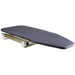 Homebasix Closet Pull-Out Retractable Ironing Board Stow Away in The Cabinet Easy to Install (Silver Grey)