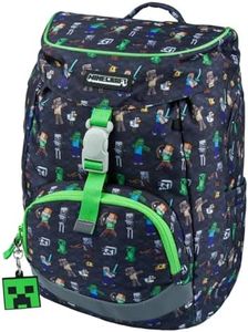 Baagl School Bag for 1st Grade Boys Girls Airy School Backpack Ultralight School Bag Kids School Bag Primary School Satchel, Minecraft