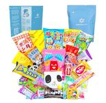 Japanese Snacks & Candy w/English Pamphlet 30 Dagashi Food Pieces Custom Bag