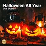 2025 Halloween All Year Monthly Wall Calendar by Bright Day, 12 x 12 Inch Spooky Fun Holiday