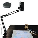 Wireless Smart Art Projector with Bluetooth & WiFi, 2 Meter Giant Screen for Drawing, 640x480 HD Resolution, Compatible with Smartphone/Tablet/PC Machine + Base