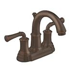 American Standard 7420.201.224 Portsmouth Centerset Lavatory Faucet with Speed Connect Drain with Lever Handles, Crescent Spout, Oil Rubbed Bronze