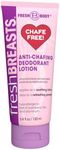 Fresh Body Fresh Breasts Anti Chafing Deodorant Lotion to Powder, 3.4oz - Anti Chafe Cream Whole Body Deodorant for Women, Inner Thighs & Areas that Sweat, No Talc, Aluminum and Fragrance