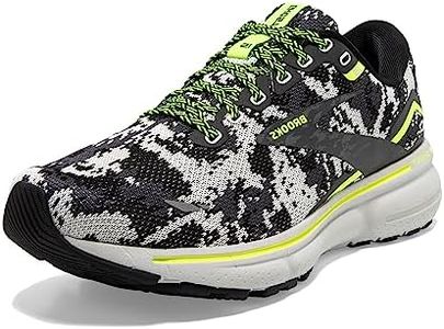 Brooks Men's Ghost 15 Neutral Running Shoe, Black/Ebony/Nightlife, 8.5 US