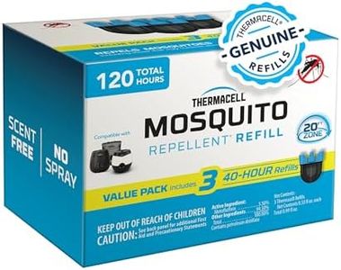 Thermacell Mosquito Rechargeable Repeller Refills; Compatible with Thermacell E-Series & Radius Only; 20 Foot Mosquito Protection Zone; Bug Spray Alternative; Scent Free; No Candle or Flame