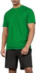 ODODOS Men's Quick Dry Short Sleeve Shirts UPF 50+ Sun Protection SPF Athletic Tops Workout T-Shirts, Green, XX-Large