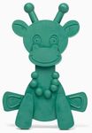 Amber Oil Baby Teething Toy – Natural Amber, Teething Relief Rubber Giraffe Teething Toy, Special Baltic Teether Toy for Sore Gums – Alternative to Amber Teething Necklace (LittleBamber-Green)