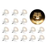 Tomshine 16PCS LED Deck Light Water Resistance IP67 In Ground Outdoor Landscape LED Lighting for Stair Patio Garden Floor Corner Sauna Room Bathroom