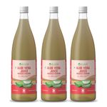 Dr Vaidya's Aloe Vera Juice | Sugar Free, 100% Natural & Ayurvedic | | For Healthy Skin & Hair | Helps in Digestion & Cures Constipation | 950ml (Pack Of 3)