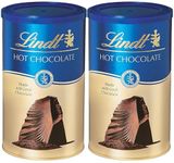 TOPLINE Lindt Hot Chocolate Drink Bundle - Blend Your Own Hot Vegan Chocolate Sip Pack of 2 x 300g. Ideal Christmas Gifts, Secret Santa Surprise or Chocolate Gift Stocking Fillers with Topline Card.