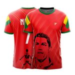 YOURJERSEY Ronaldo Fan Club Jersey Customized with Name and Number for Kids & Mens.. Multicolour