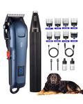 VOVA Dog Clippers and Paw Trimmer Grooming Kits, Professional Canine Clippers For Thick Heavy Coats, Low Noise Pet Paw Trimmers for Small and Large Cat Dog Animals, Coupe-pattes Tondeuse Pour Chiens