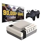 Super Console X Cube,64G Retro Video Game Console Built-in 90,000+ Games,TV&Game Systems in 1, Game Consoles Support for 4K TV 1080P HD Output,with 2 Wireless Controllers,Support LAN/WiFi