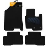 FSW - Fits Kia Sportage Hybrid 2022-On - Tailored Mats - Black Carpet - PVC Cushioned Heel Pad - Anti Slip Mat - Non Slip Car Floor Mat, Granulated Backing - 4 Pc Floor Mat - 2 Clips