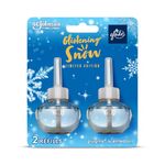 Glade® Holiday Plugin Scented Oil Refill, Glistening Snow™, 2 Refills, Infused with Essential Oils, Holiday Limited Collection