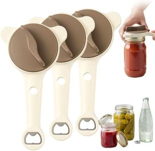 2026 New 4-in-1 Jar Opener - Adjustable Stainless Steel Lid Remover for Seniors & Arthritis Sufferers, Fits Kitchen Jars, Bottles & Cans (3PCS)