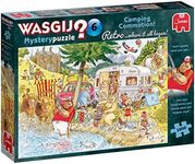 Jumbo Wasgij Retro Mystery 6: Camping Commotion Jigsaw Puzzle (1000 Pieces)