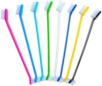 Newday Dog Toothbrush Set of 8 - Dual Headed, Dental Hygiene Convenient Soft Toothbrush to Clean pet Teeth, Dog Tooth Brushes for Small to Large Dogs, Cats, and Most Pets, Teeth Brush in Bulk