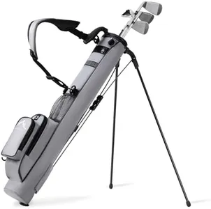 UNIHIMAL Golf Lightweight Stand Carry Bag– Easy to Carry and Durable Pitch n Putt Golf Bag for The Driving Range, Par 3 and Executive Courses–31.5 inches Tall, Grey
