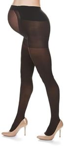 MeMoi Women's Microfiber 60 Denier Opaque Maternity Tights Dark Chocolate Q1/Q2