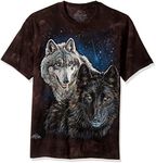 The Mountain Men's Star Wolves T-Shirt, Black, XX-Large