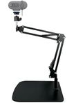 Acetaken Tabletop Webcam Tripod Stand, Boom Arm with Magnetic Mount Holder for Logitech Brio 101, Brio 301,Brio 501,C270,C310 webcams, TWSBAH-ACT-004