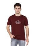 T-shirt Truck Graphic Printed T-Shirt for Men| Best Dad T-shirts for Dad| Tshirts for Father |Round Neck T Shirt | Daddy Tshirts Maroon