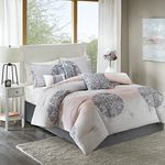 Home Essence Comforter Set Bedding, Fabric, Coral, King